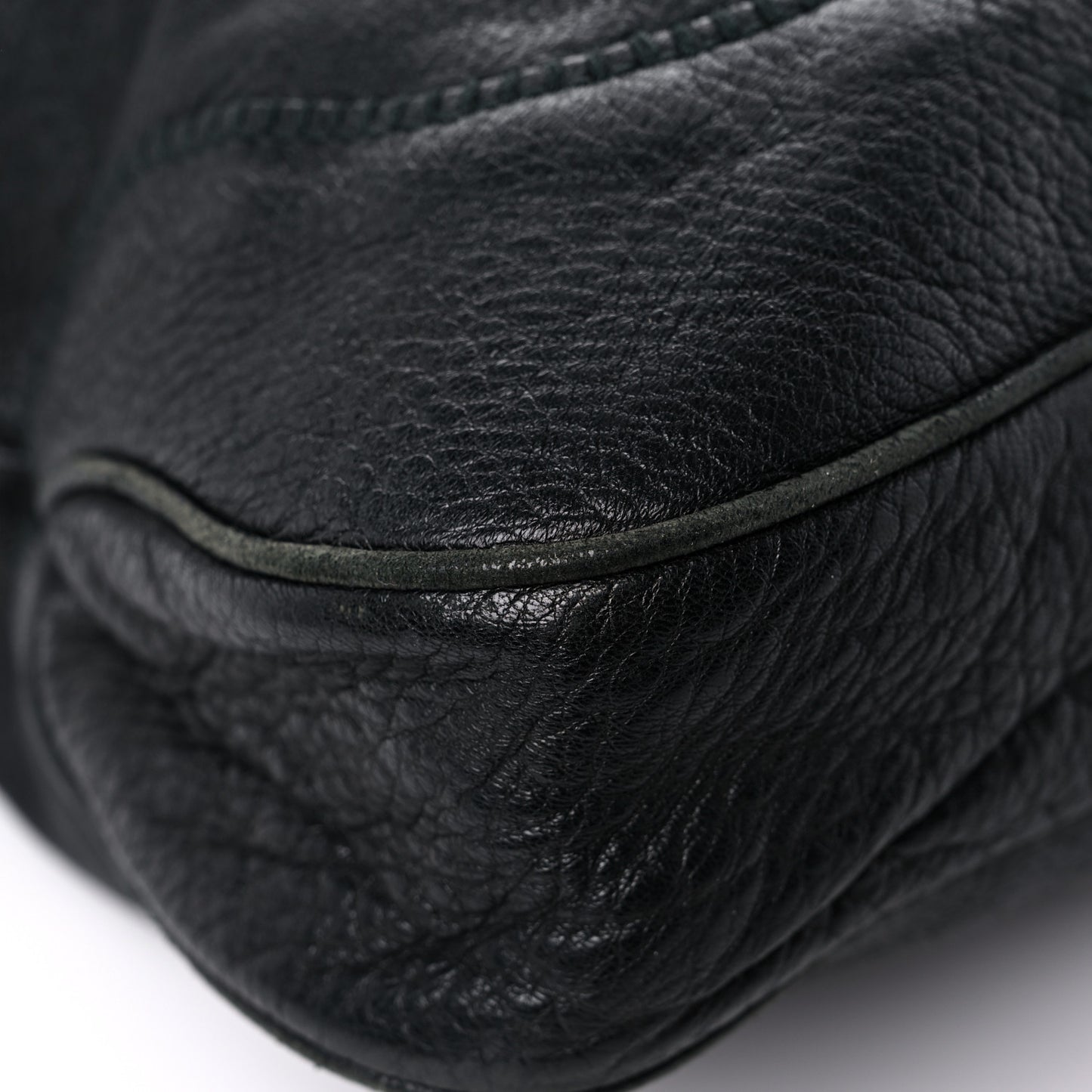 Calfskin Large New Jackie Shoulder Bag Black