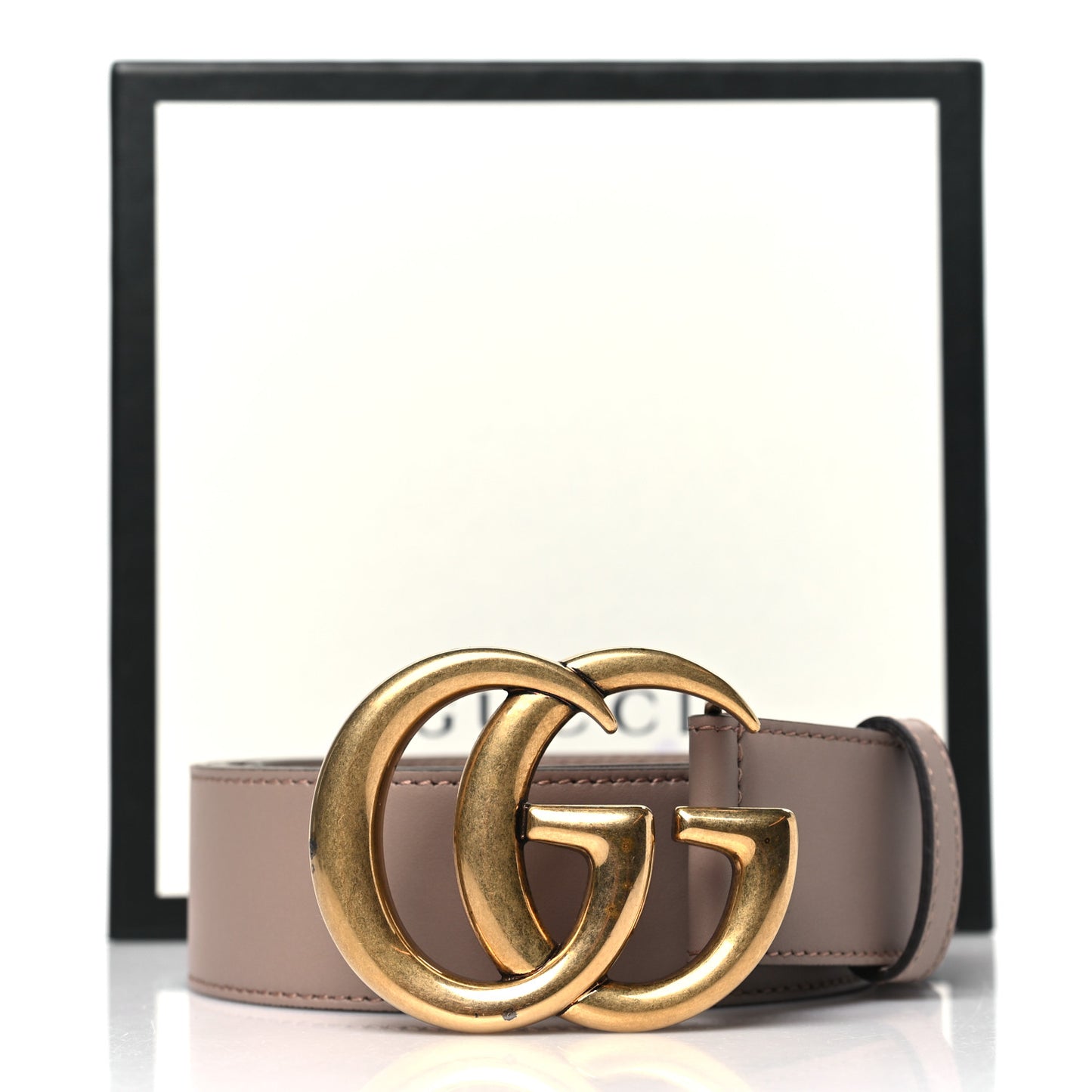 Calfskin Double G 40mm Belt 90 36 Porcelain Rose