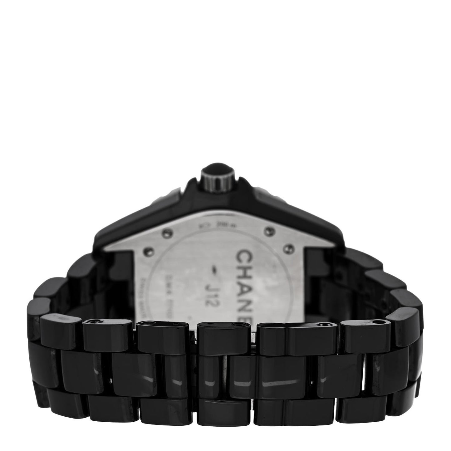 Stainless Steel Ceramic Diamond 38mm J12 Automatic Watch Black