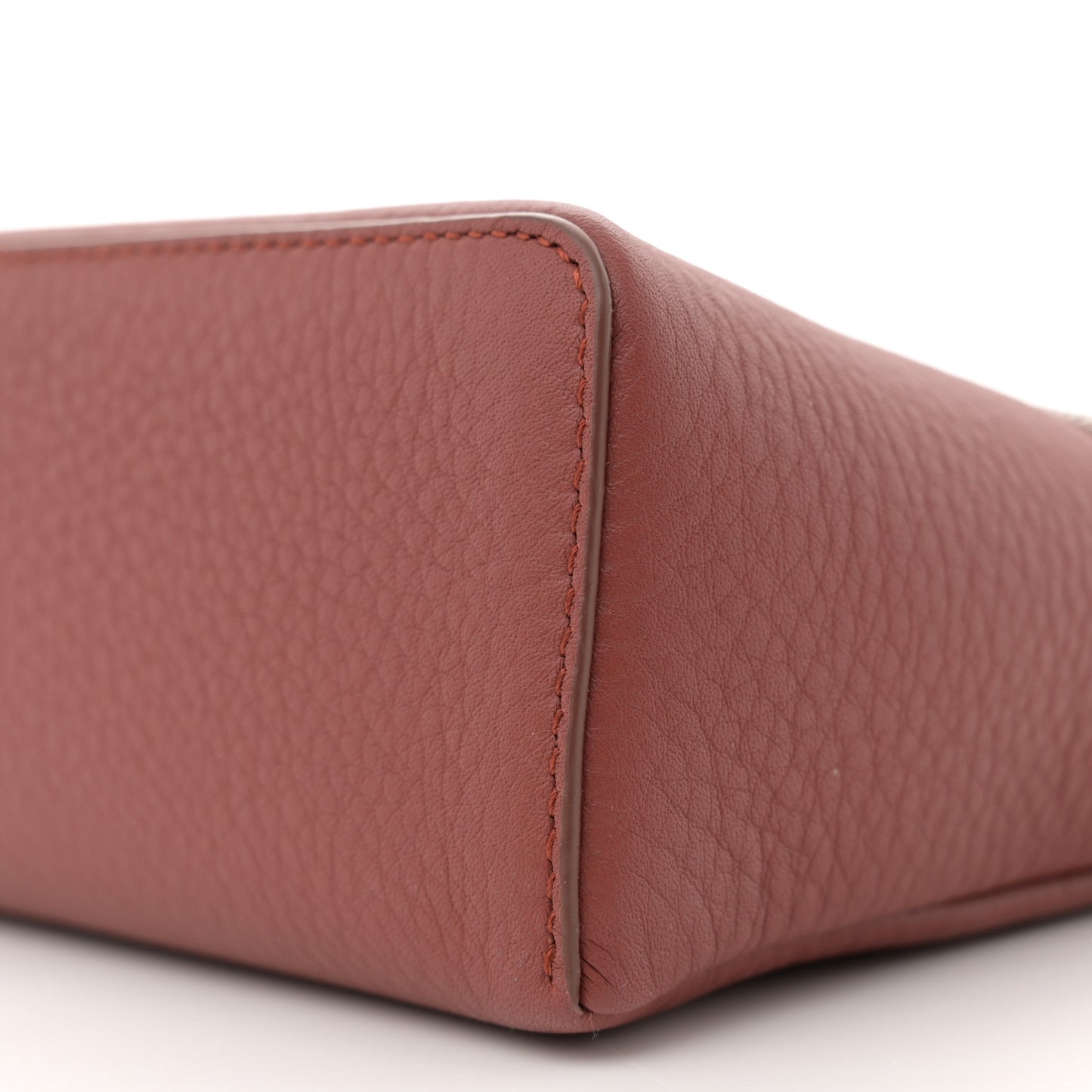 Grained Calfskin L19 Extra Pocket Pouch Kummel