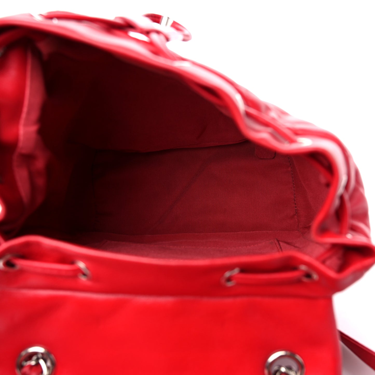 Lambskin Quilted Small Urban Spirit Backpack Red