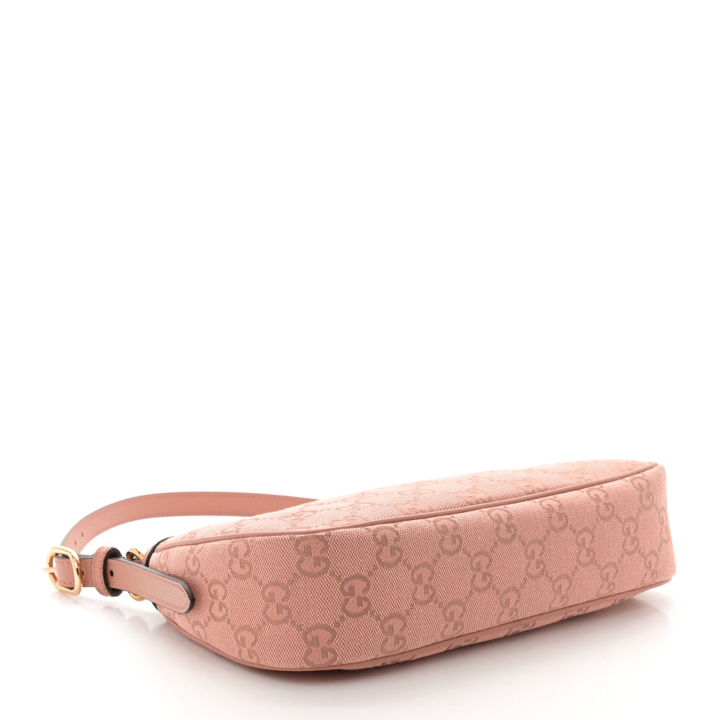 Monogram Textured Dollar Calfskin Small Ophidia Hobo Cloche Rose Pink