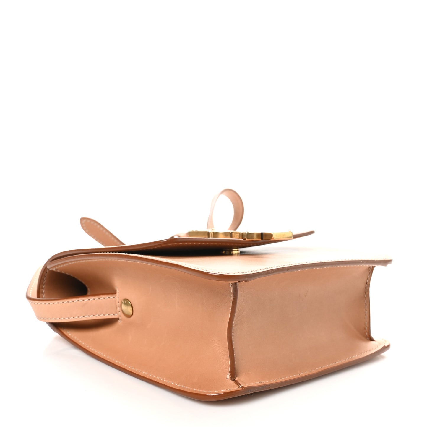 Smooth Calfskin North South Kaia Satchel Vintage Brown