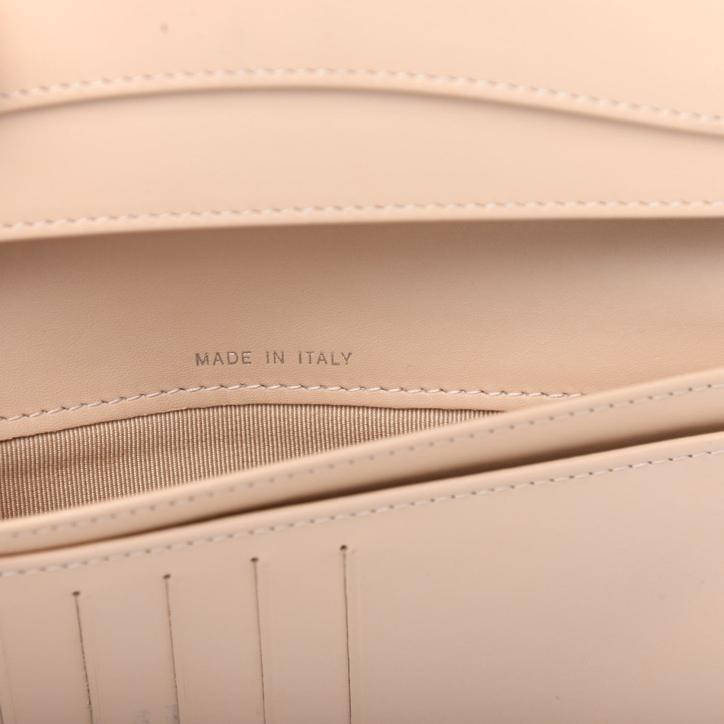 Caviar Quilted Yen Wallet Beige