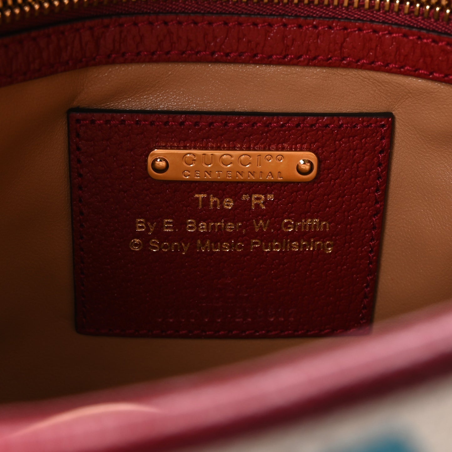 Canvas Calfskin 100 Centennial Music Small Jackie 1961 Hobo Ivory Red