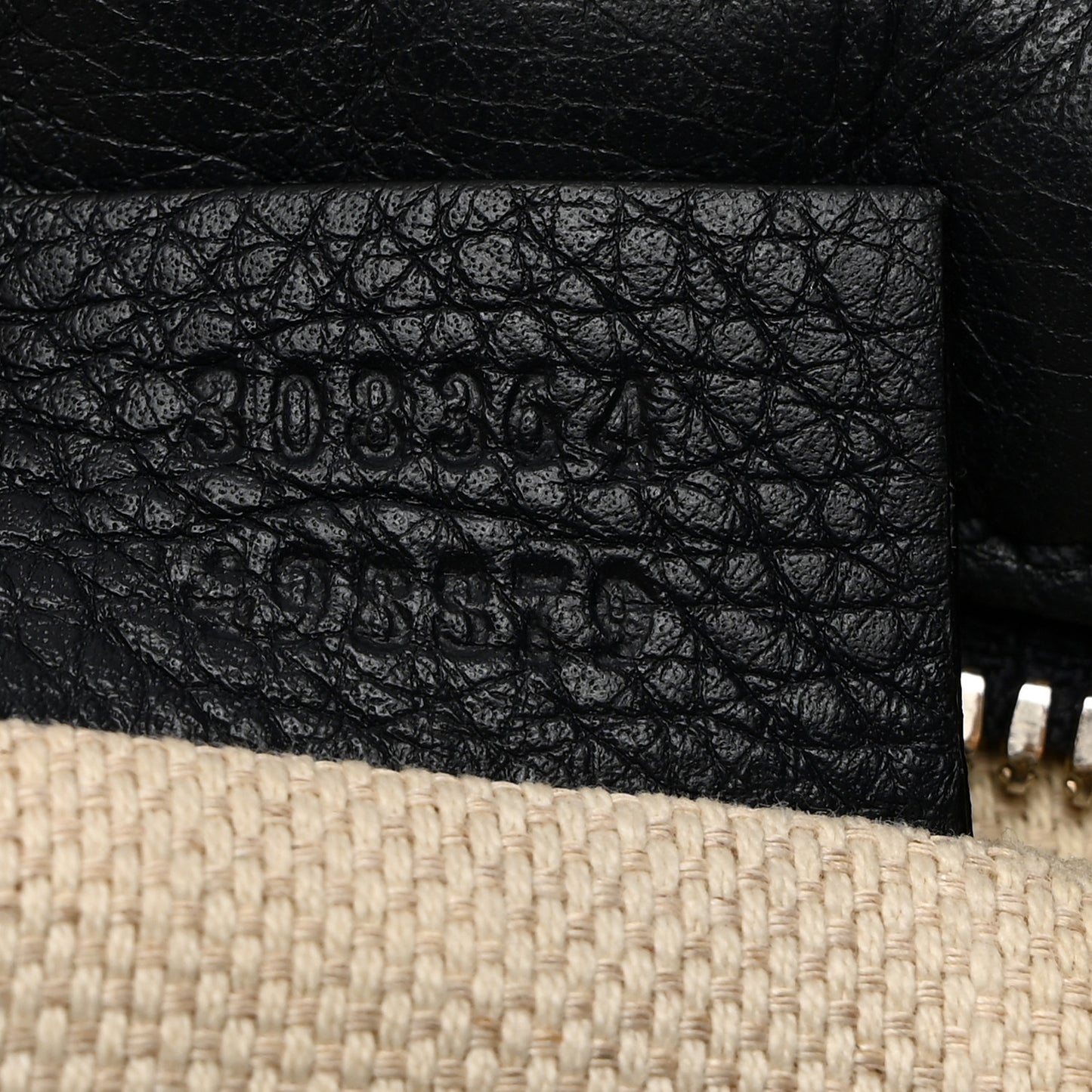 Pebbled Calfskin Small Soho Disco Bag Black