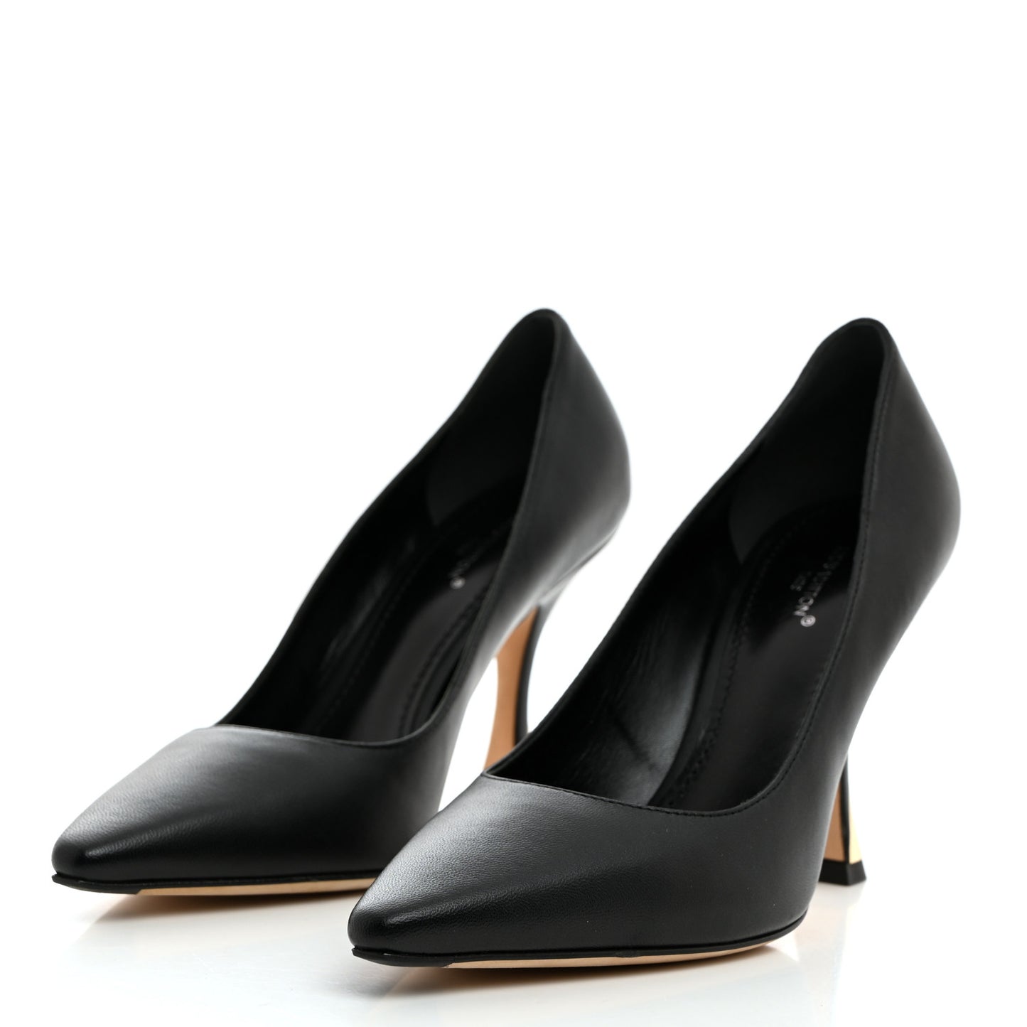 Lambskin Sparkle Pumps 36 Black