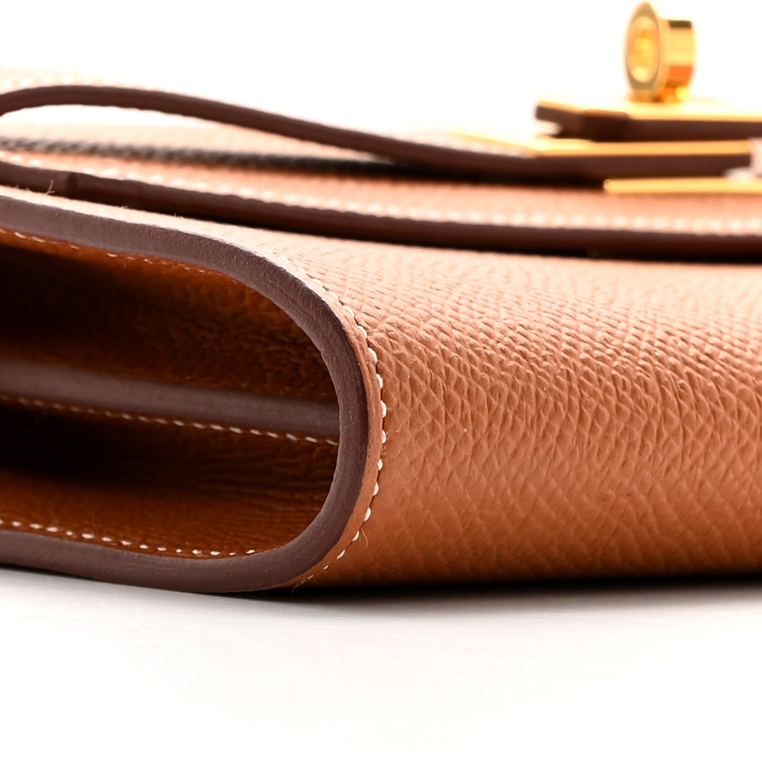 Hermes Epsom Kelly Wallet To Go Gold 8 of 10