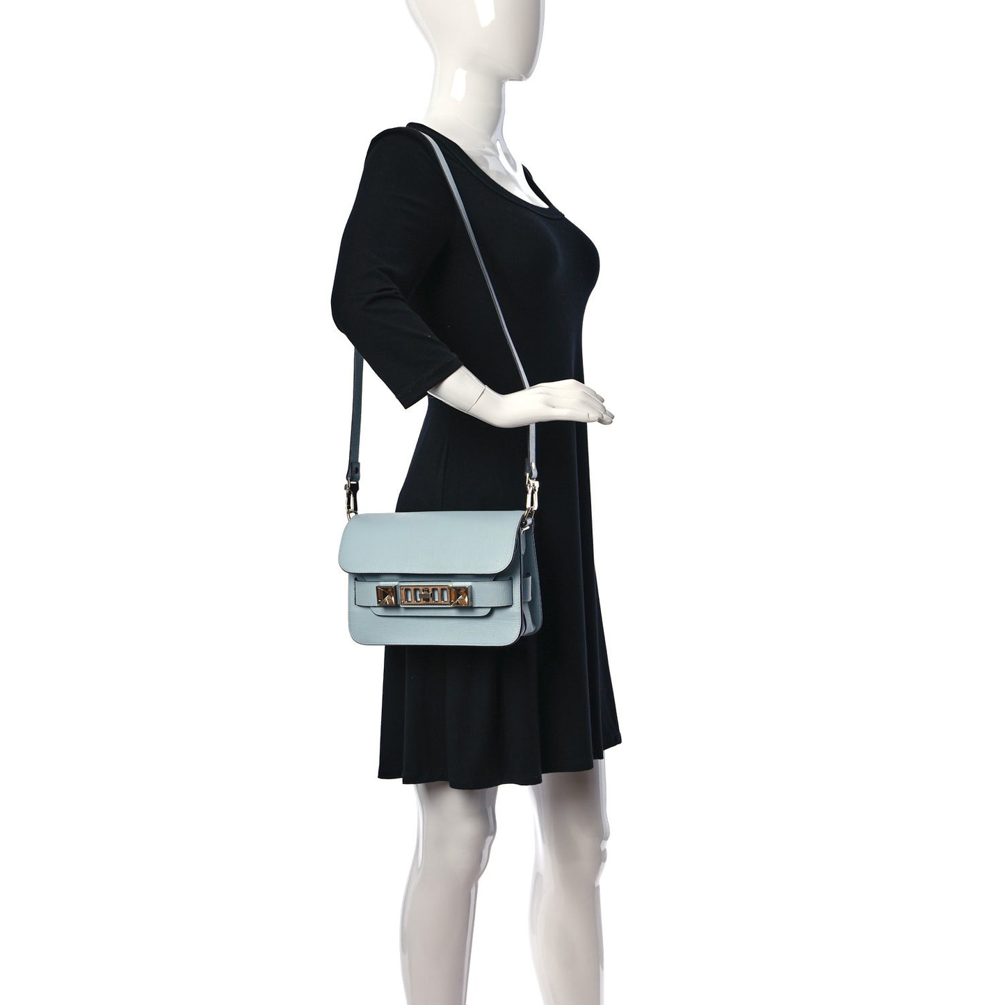 New Linosa Mini PS11 Classic Shoulder Bag Baby Blue
