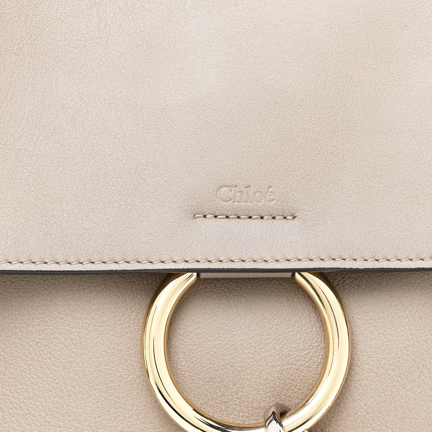 Calfskin Small Faye Day Shoulder Bag Motty Grey