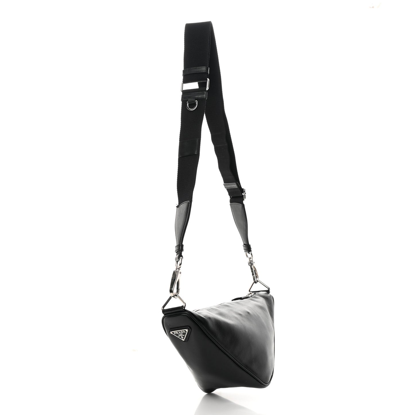 Grace Lux Triangle Shoulder Bag Black