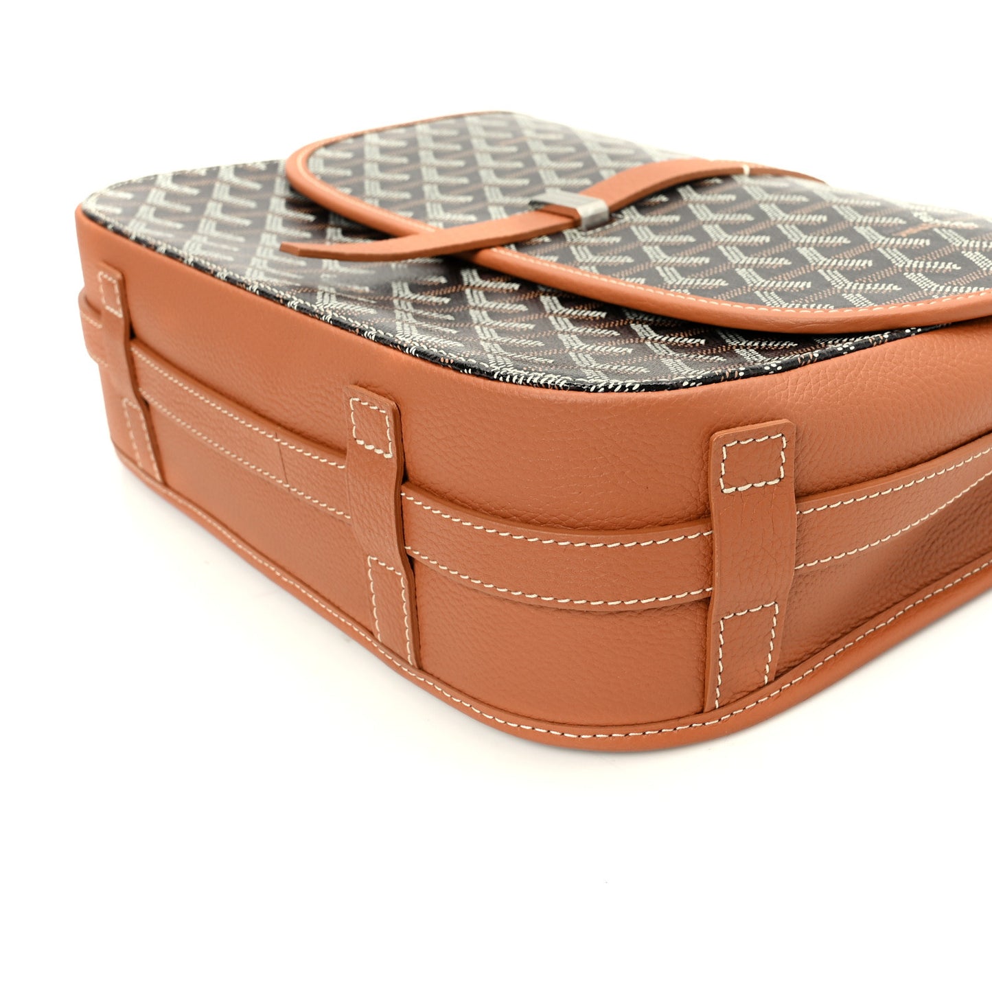 Goyardine Belvedere II MM Messenger Bag Black Gold