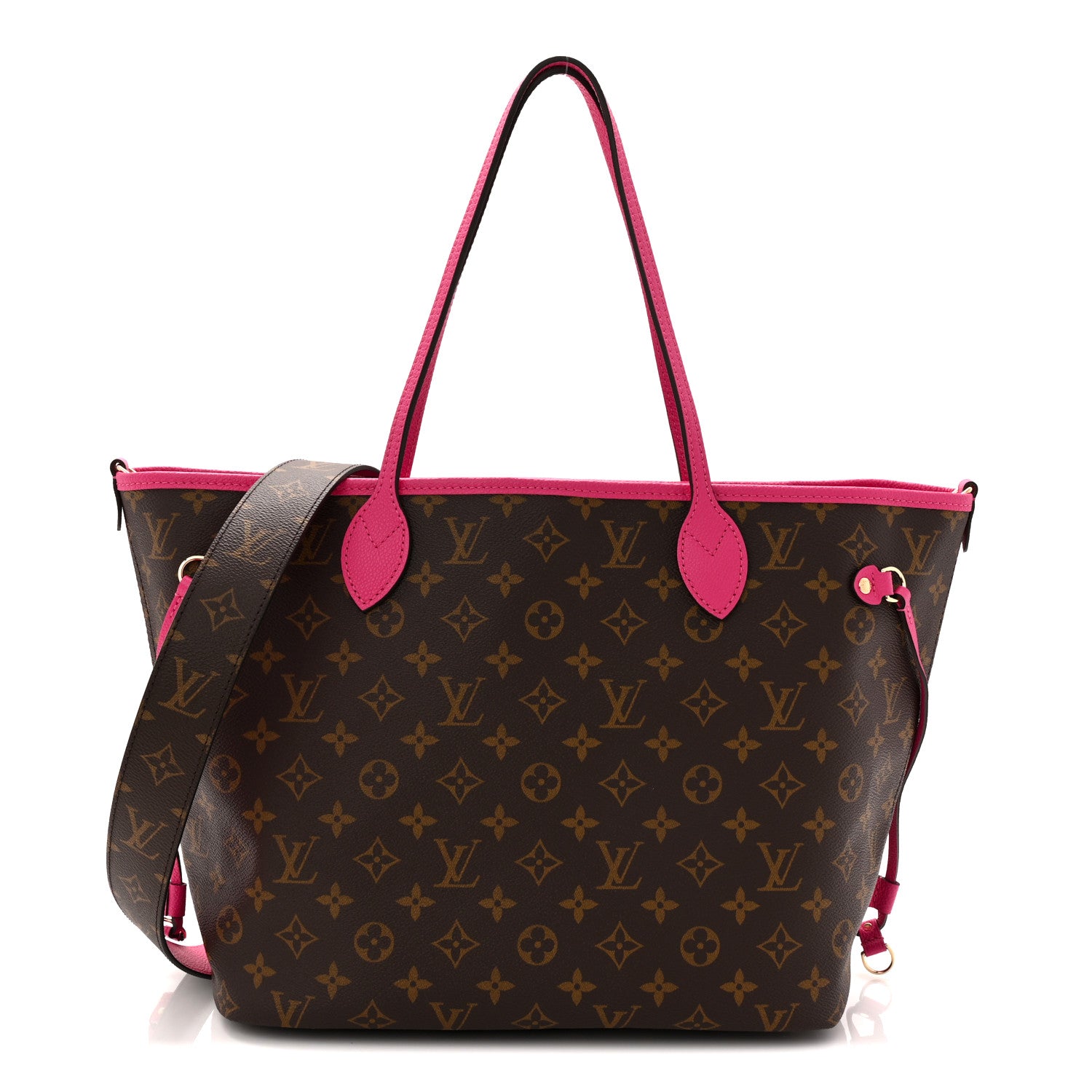 Louis Vuitton Monogram Inside Out Neverfull Bandouliere MM Rose