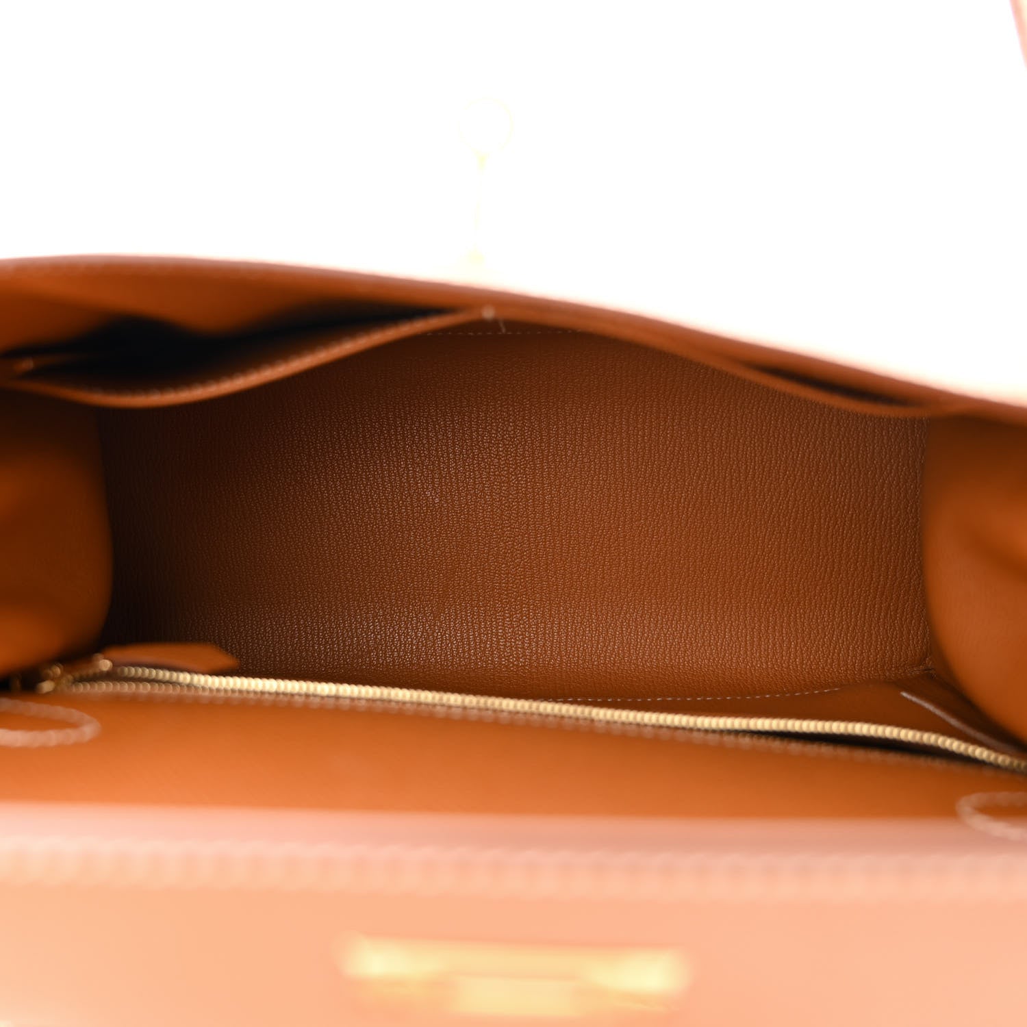 Hermes Epsom Kelly Sellier 28 Gold 5 of 11