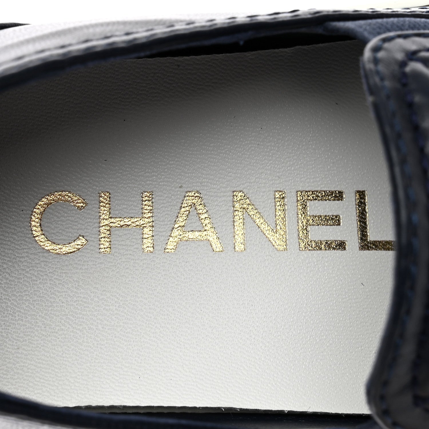 Chanel Lambskin Quilted Womens CC Stroll Sneakers 36 Dark Blue Black 8 of 13