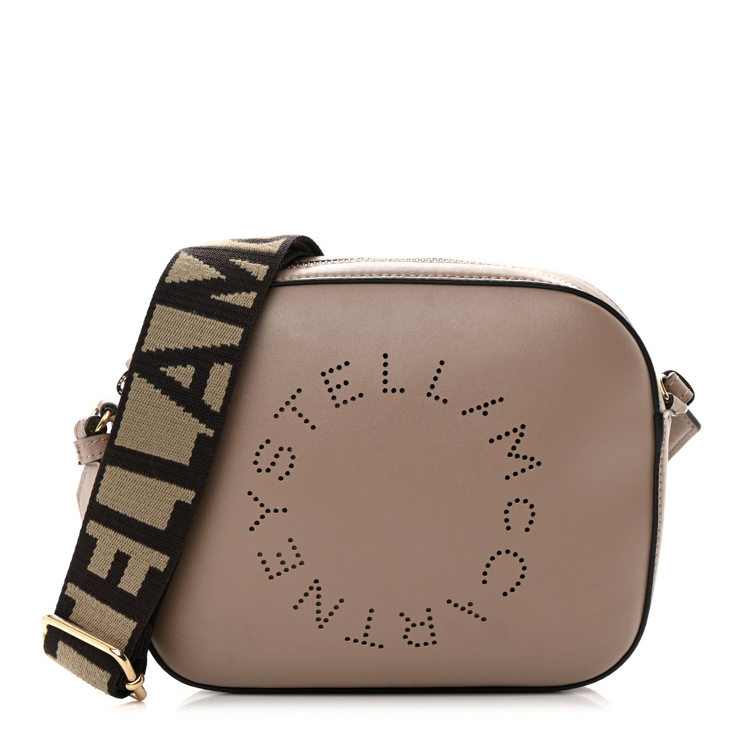 Eco Alter Nappa Perforated Logo Mini Bag Dark Taupe