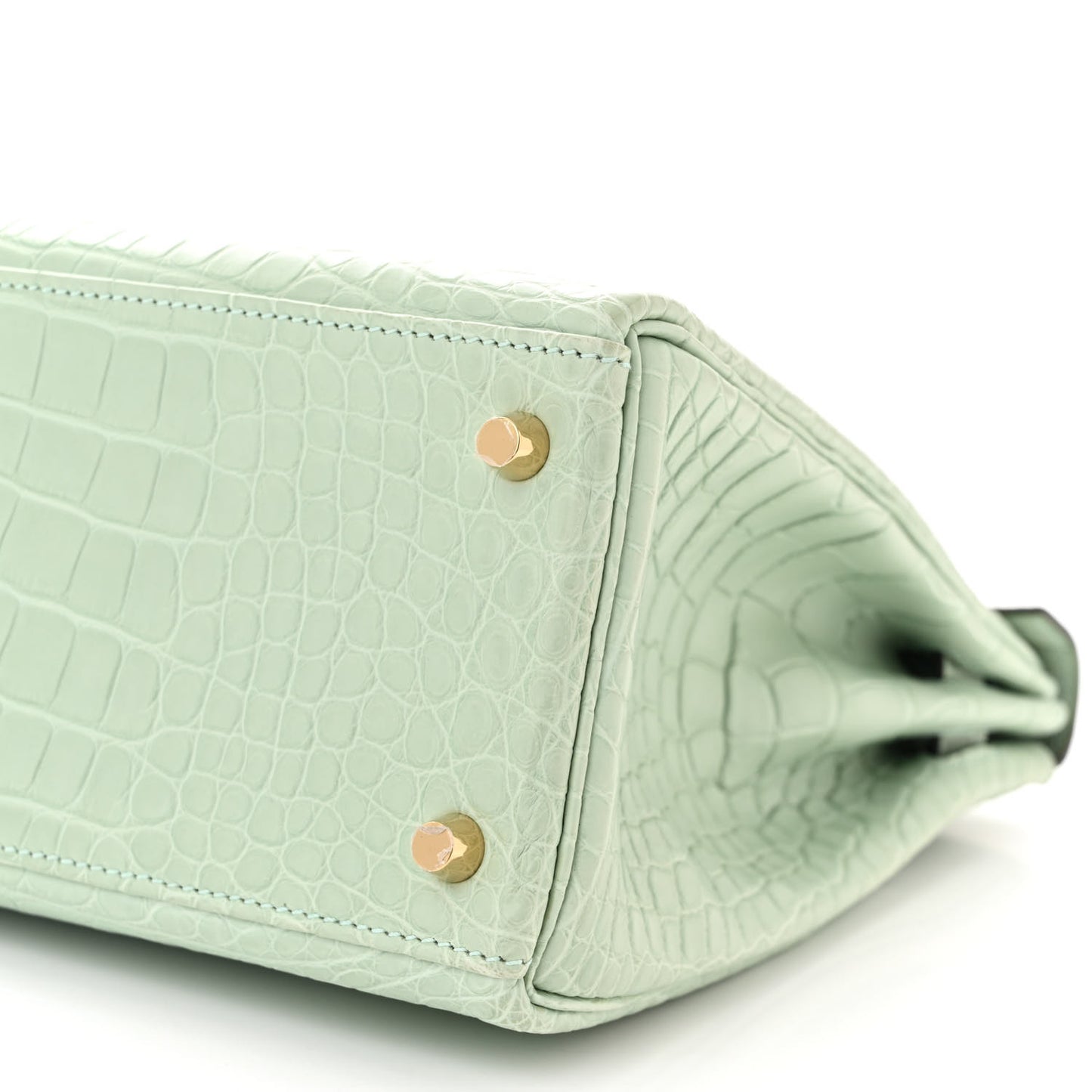 Matte Alligator Kelly Retourne 32 Vert D'eau