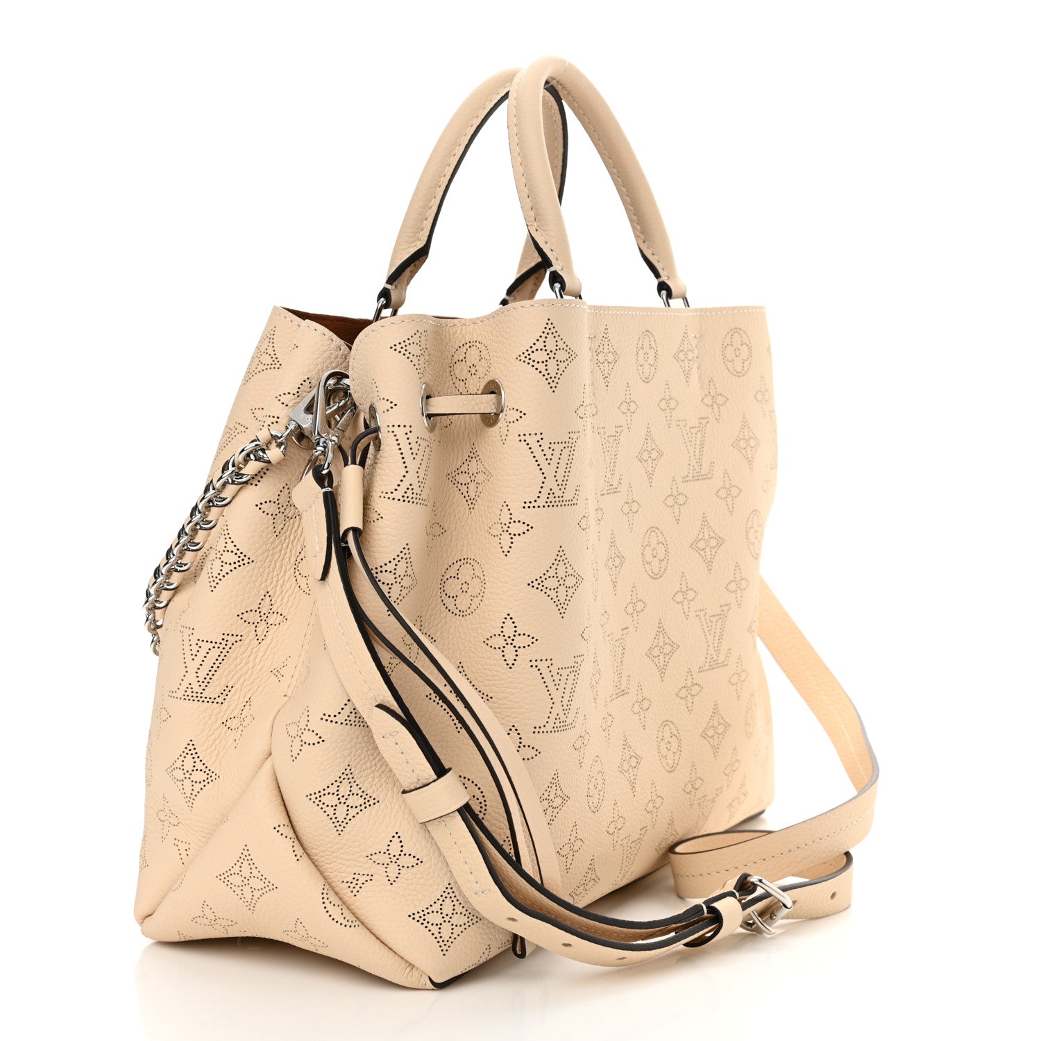 Louis Vuitton Mahina Bella Tote Creme Beige 3 of 9