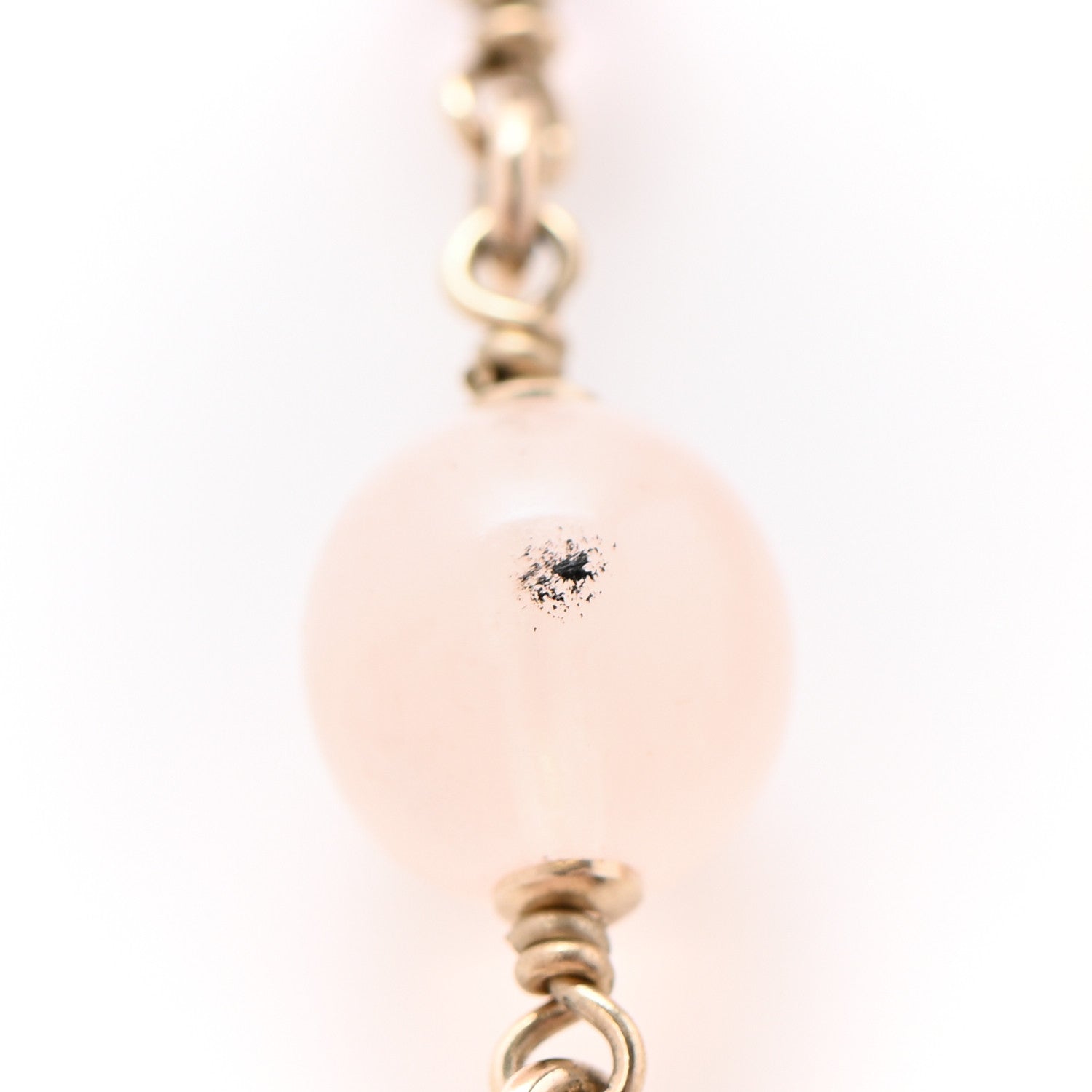 Chanel Pearl Beaded Enamel CC Long Necklace Gold 6 of 11