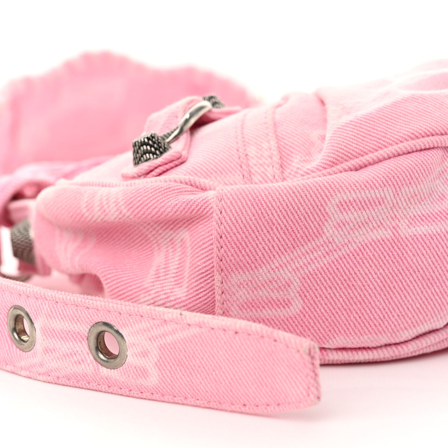 Denim BB Monogram Le Cagole Shoulder Bag XS Pink