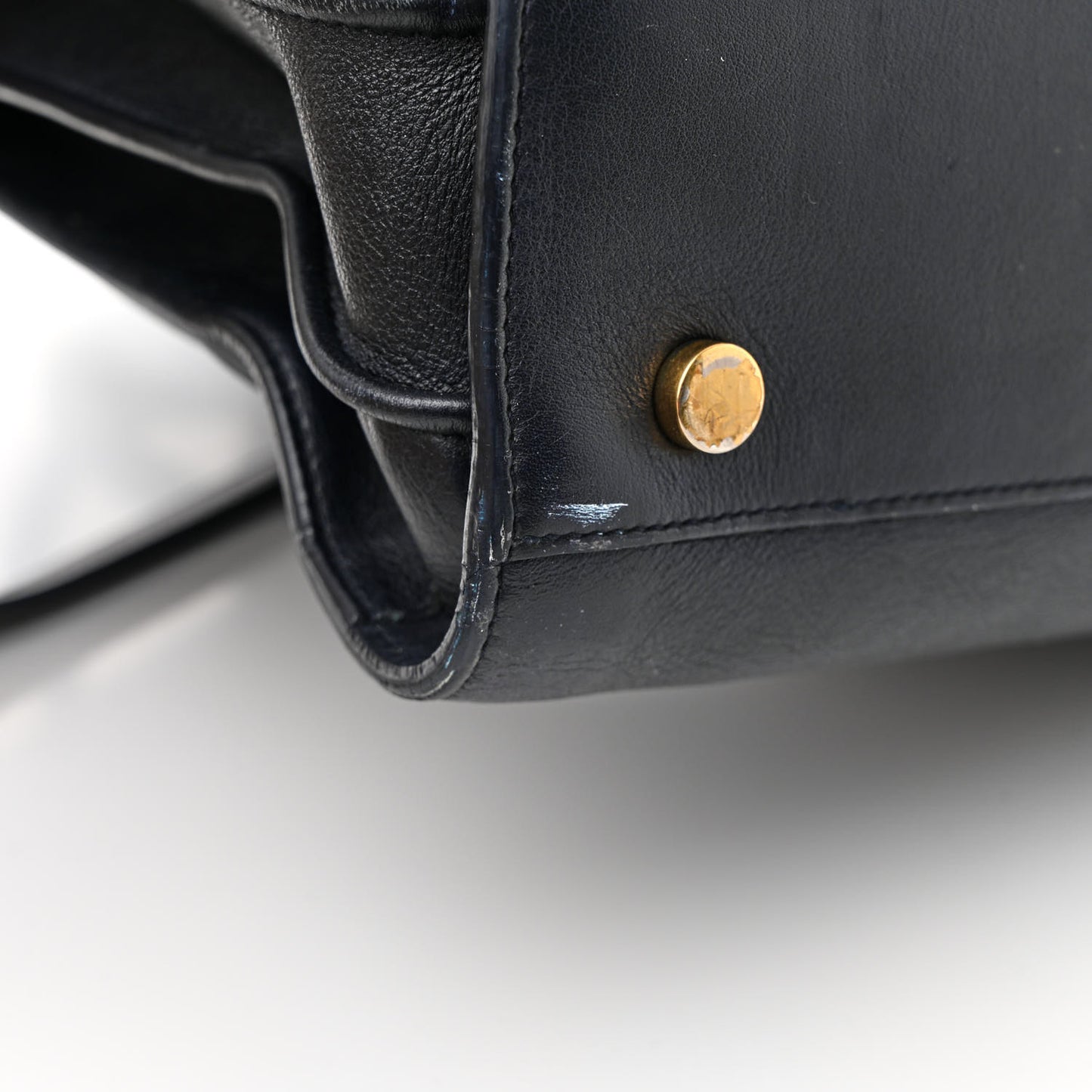 Calfskin Small Sac De Jour Navy