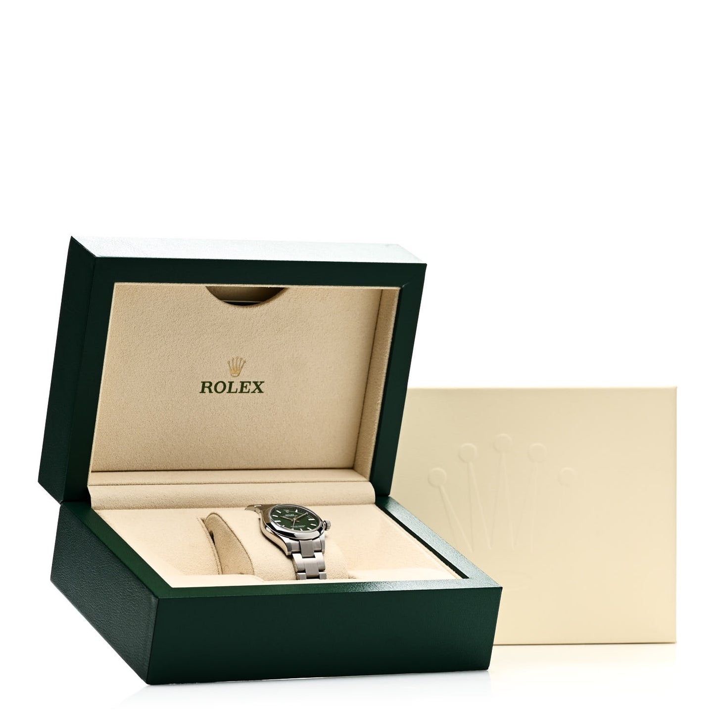 Stainless Steel 31mm Oyster Perpetual Watch Green 277200