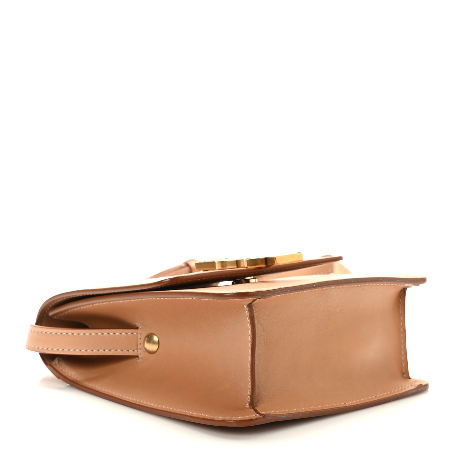 Smooth Calfskin North South Kaia Satchel Vintage Brown
