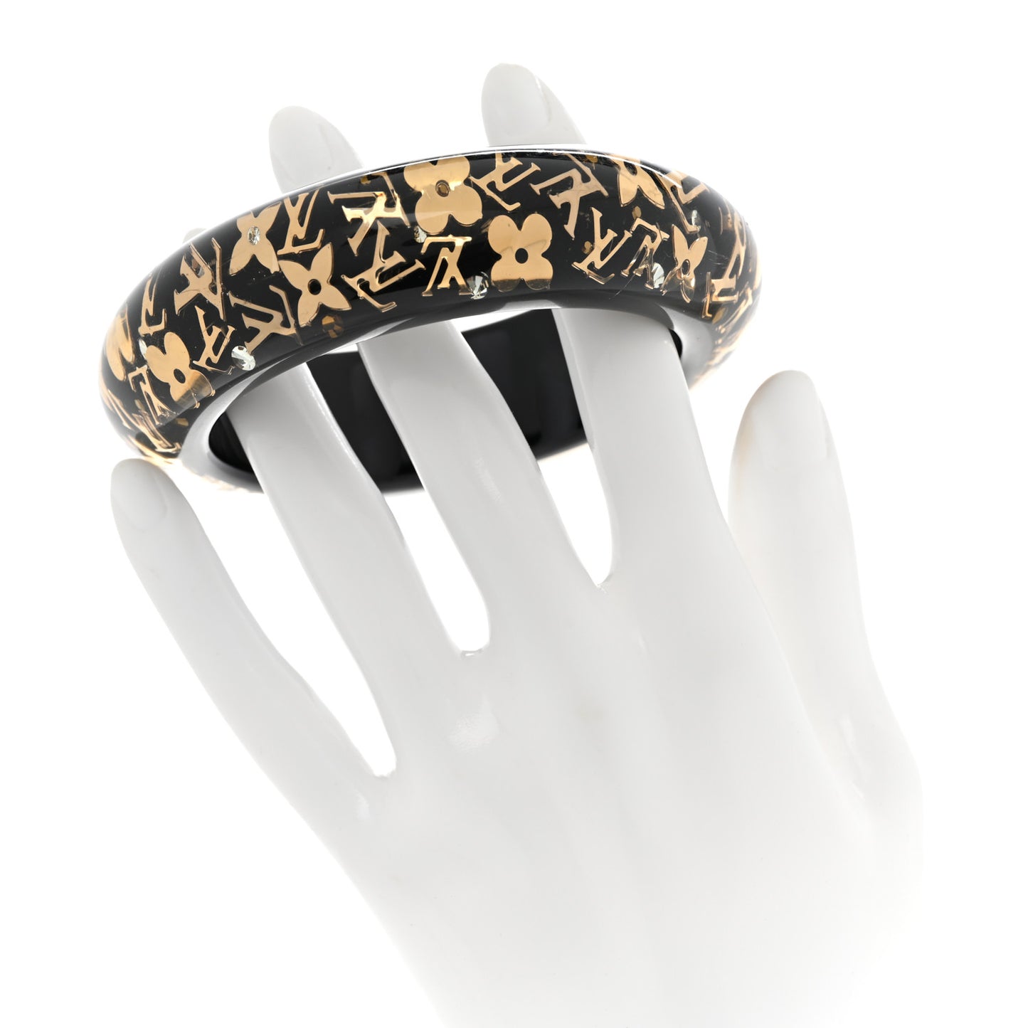Resin Swarovski Inclusion Bracelet GM Black