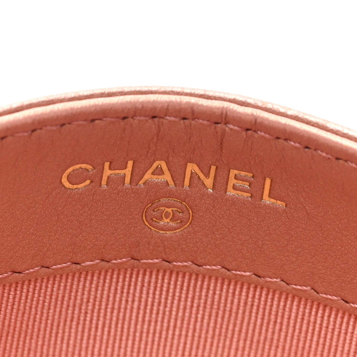 Chanel Metallic Grained Calfskin Quilted Reissue Card Holder Copper Pink 6 of 8