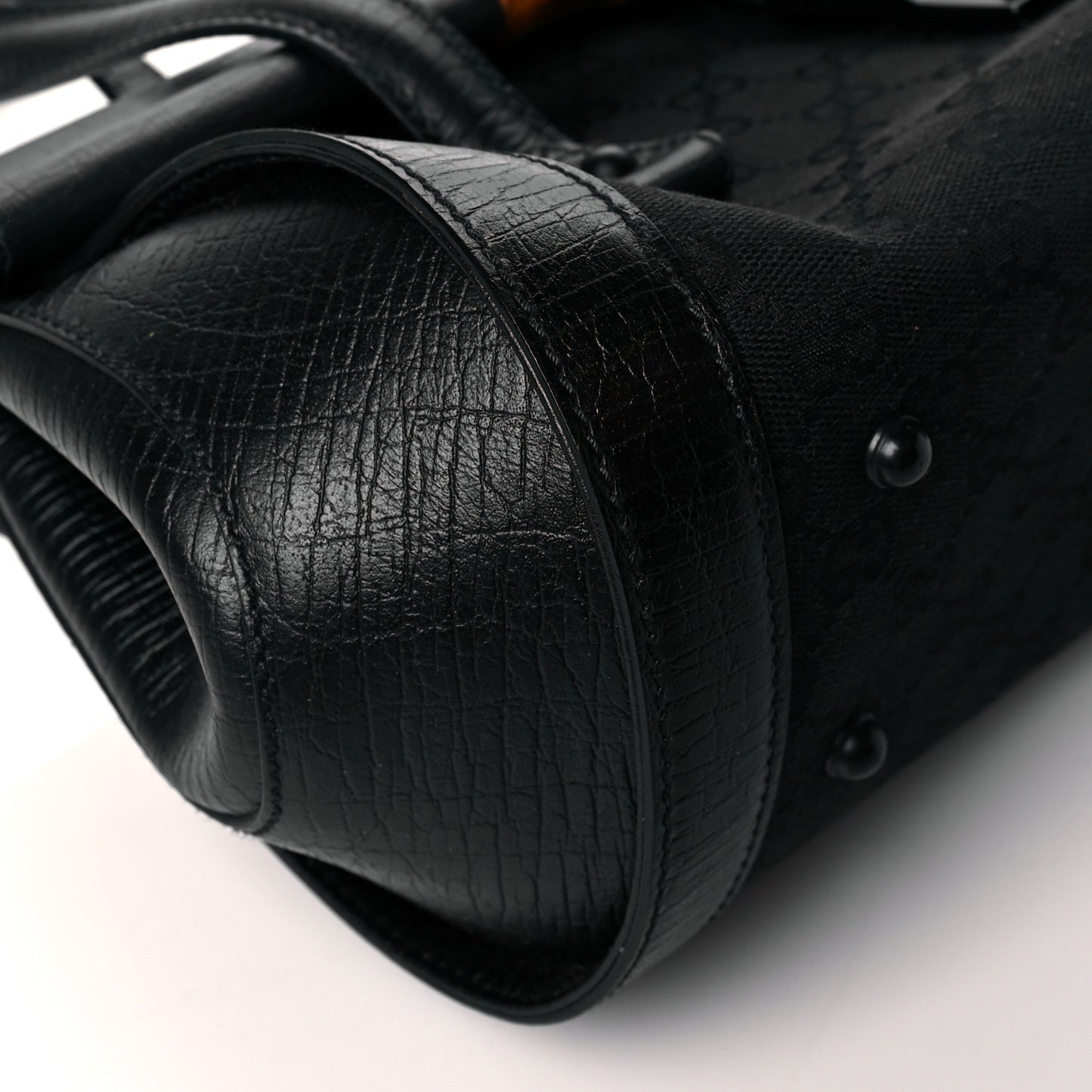 Monogram Bamboo Bullet Bag Black