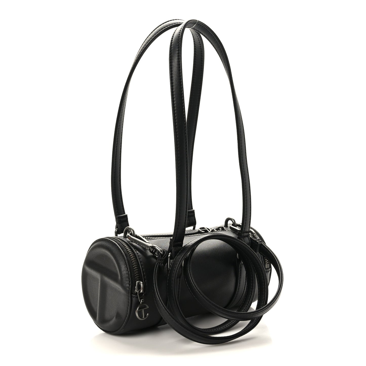 Vegan Leather Small Duffle Black