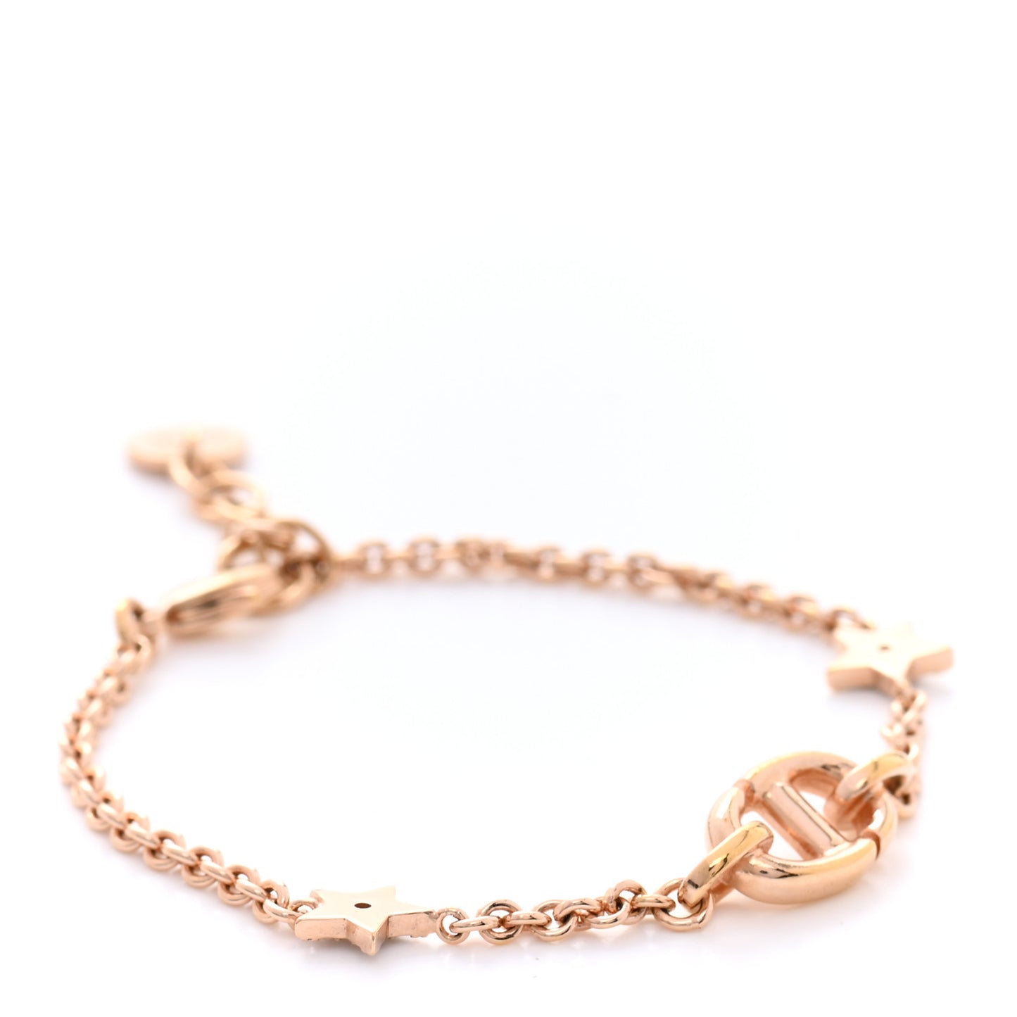 Metal Crystal Star CD Bracelet Gold