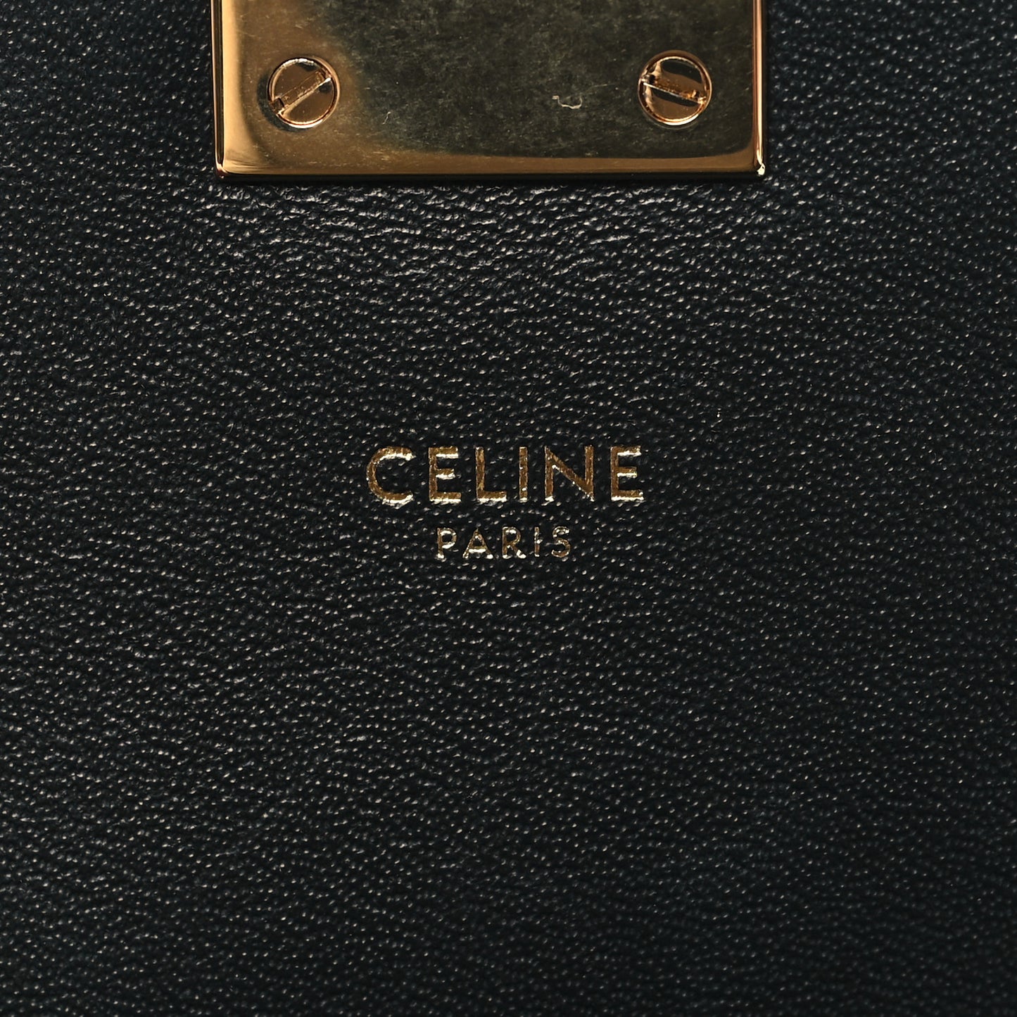 Shiny Calfskin Small C Bag Black