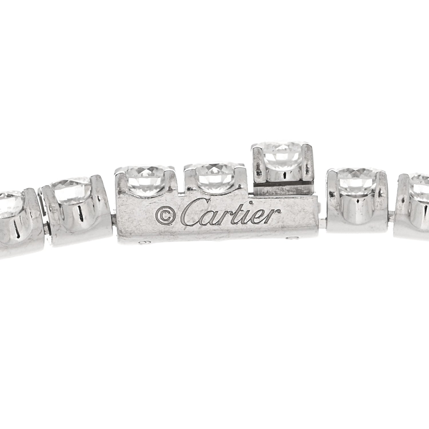 Cartier 18K White Gold Diamond Lignes Essentielles Bracelet 3 of 4