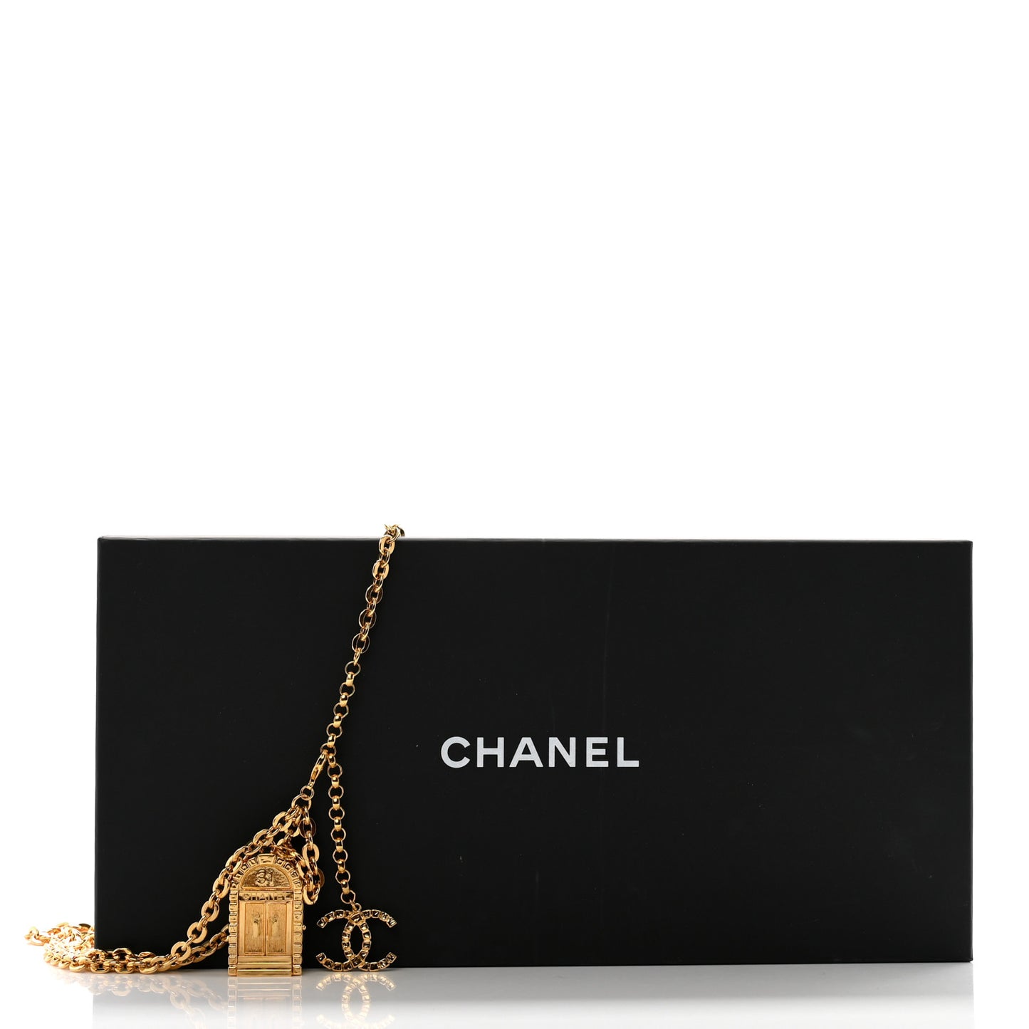 Metal 31 Rue Cambon Door Belt Gold