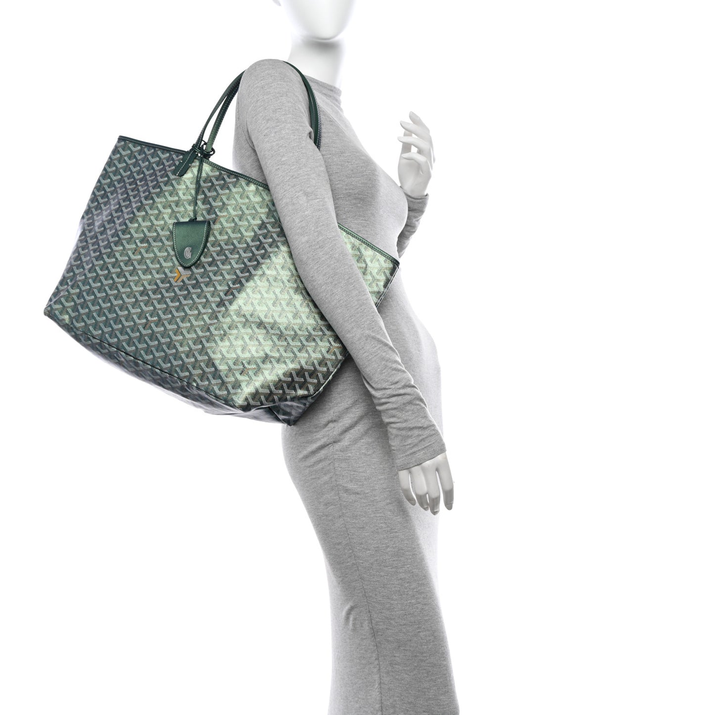 Iridescent Goyardine Saint Louis GM Pearly Green