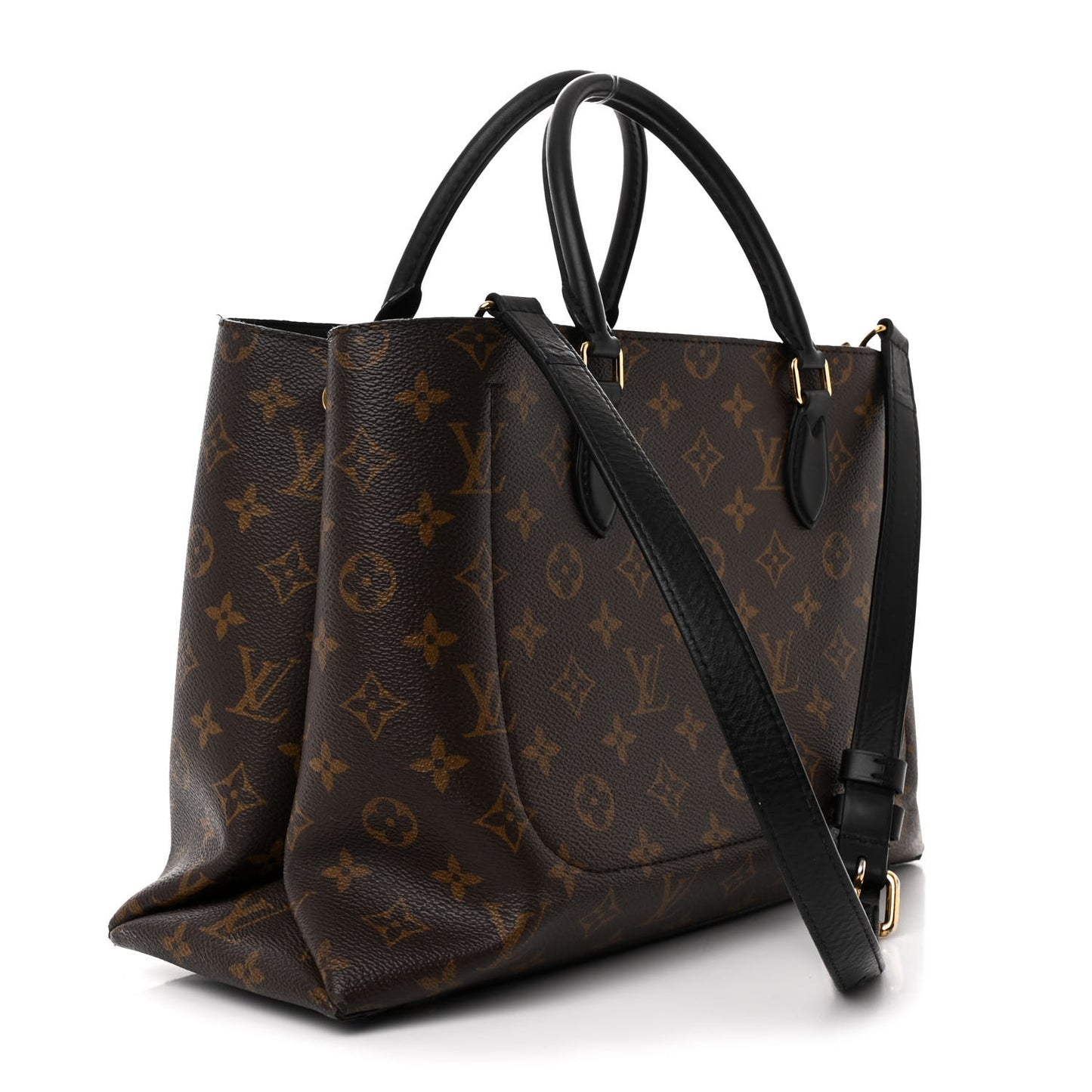 Monogram Flower Tote Black