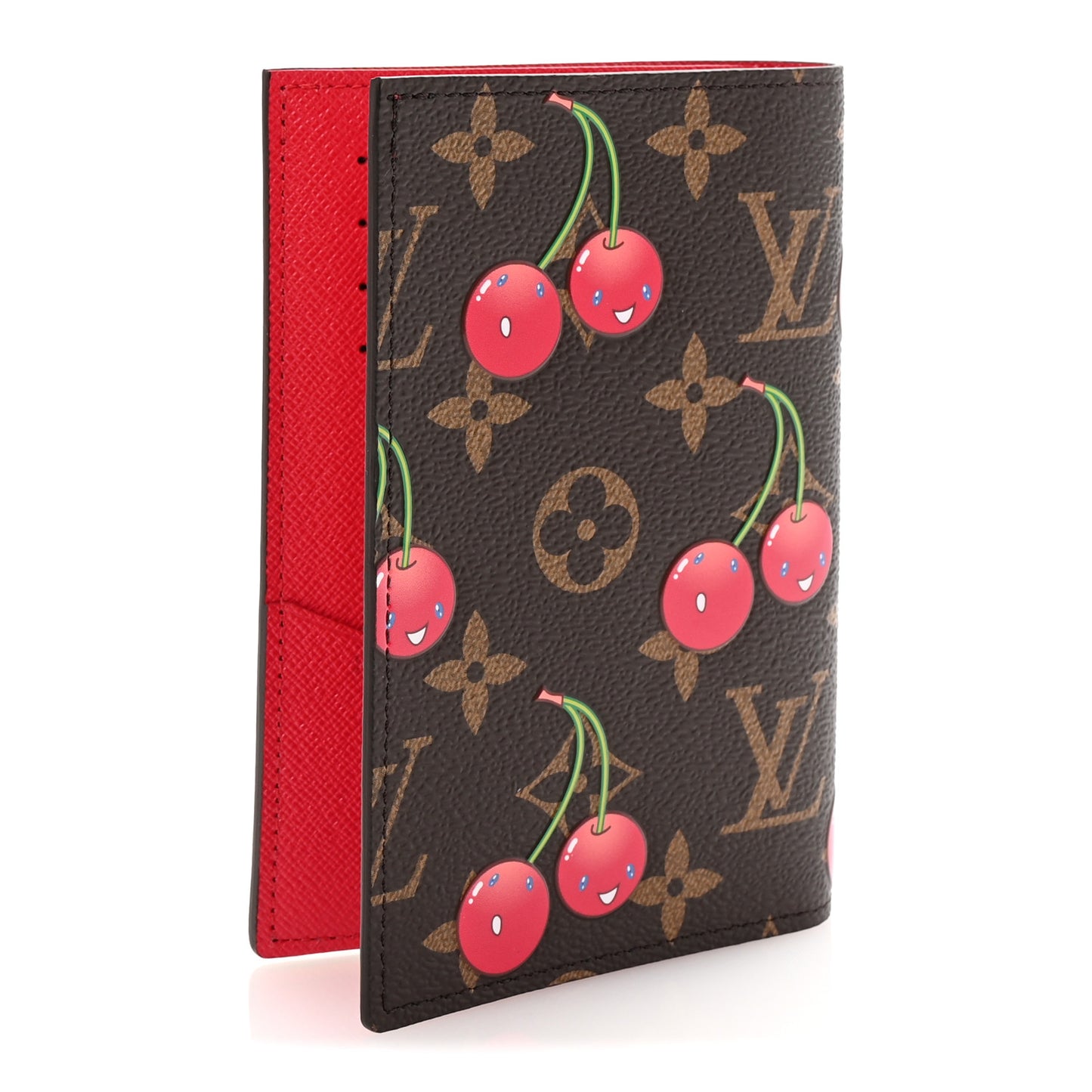 LV X TM Monogram Cerises Passport Cover