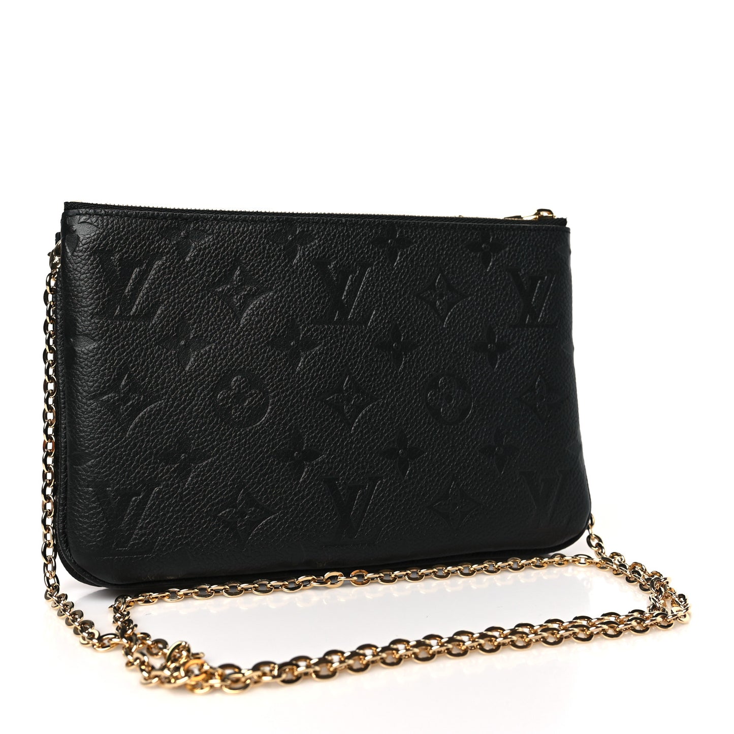 Empreinte Double Zip Pochette Black