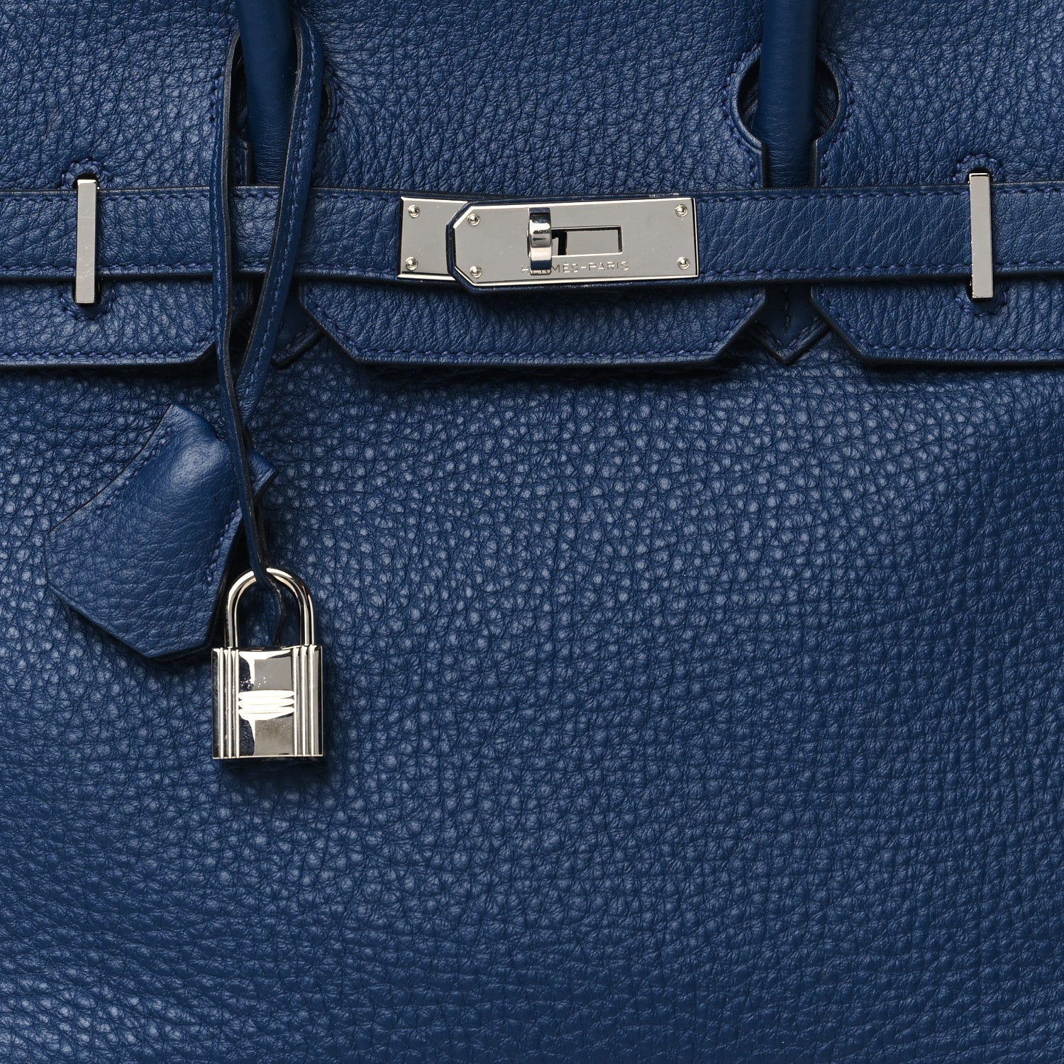 Hermes Taurillon Clemence Birkin 30 Bleu De Malte 8 of 10
