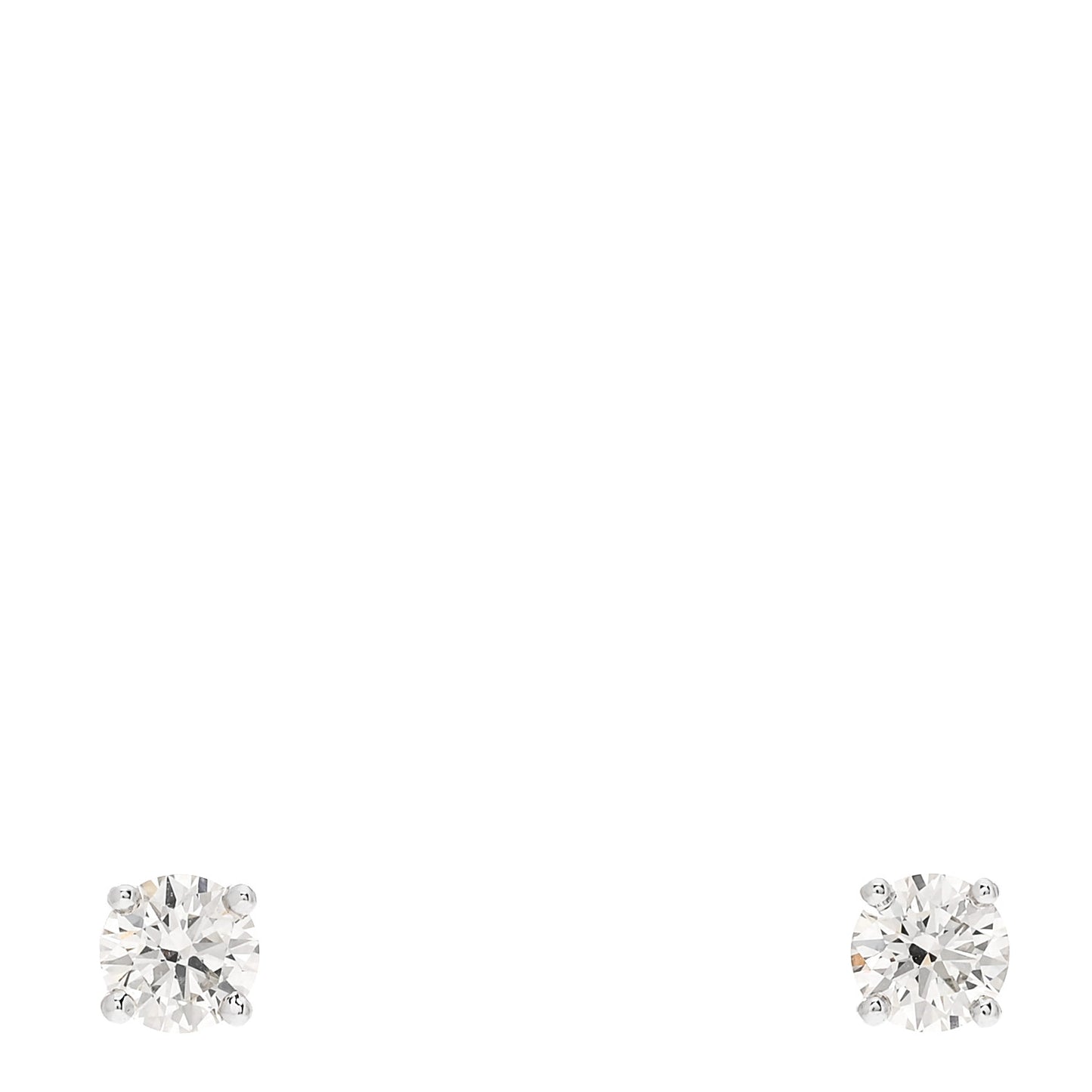 Platinum Diamond .32ctw Solitaire Earrings