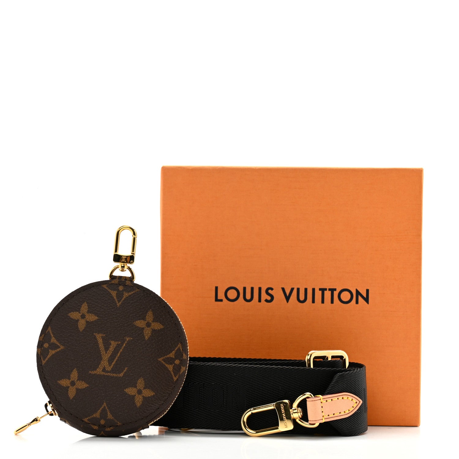 Louis Vuitton Monogram Multi Pochette Accessories Bandouliere Shoulder Strap Black 7 of 7