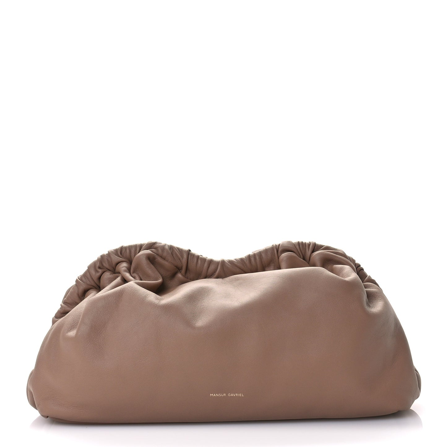 Lambskin Cloud Clutch Biscotto