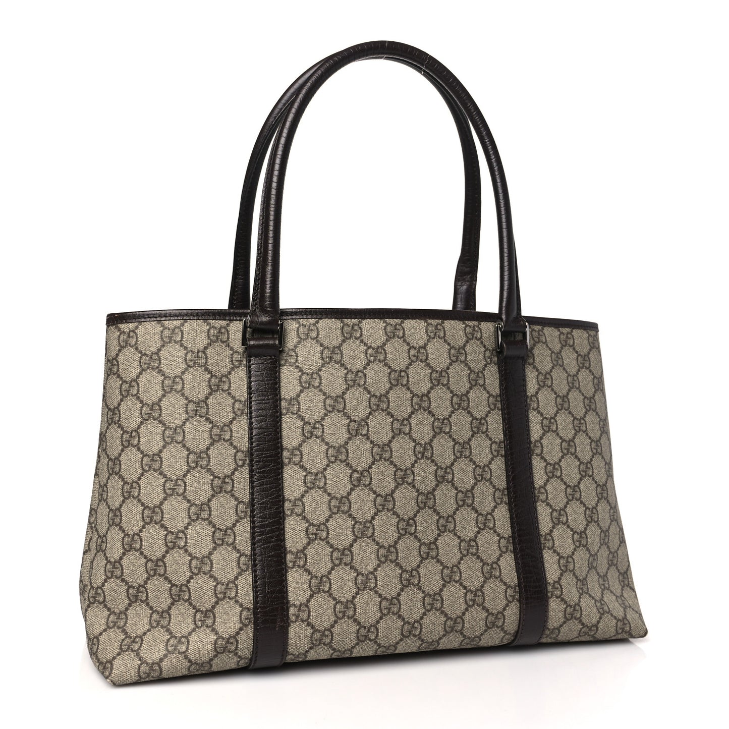 GG Plus Monogram Medium Joy Tote Dark Brown