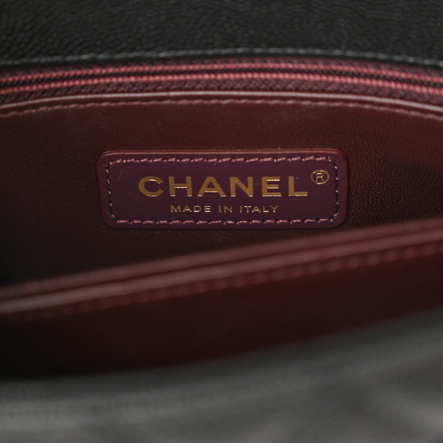 Caviar Quilted Mini Coco Handle Flap Black