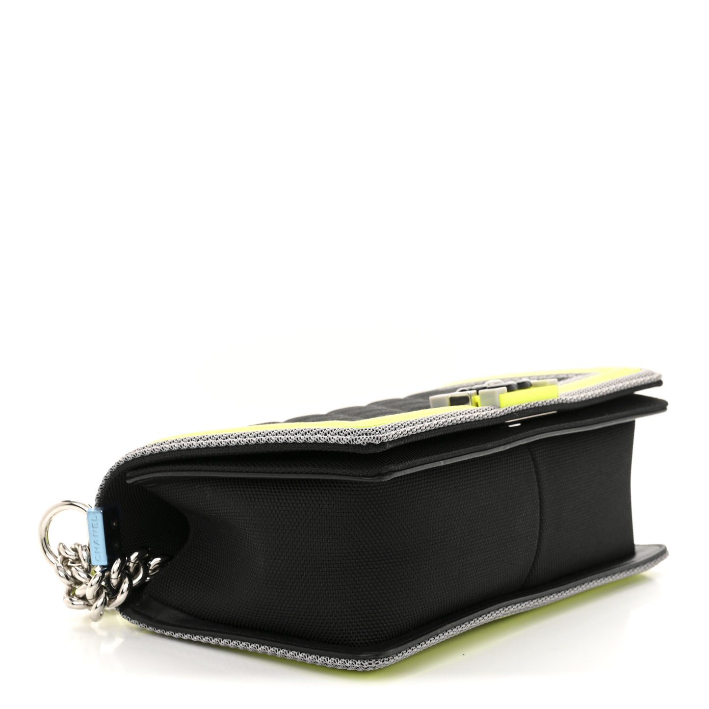 Canvas Quilted Medium Fluo Boy Flap Black Grey Yellow