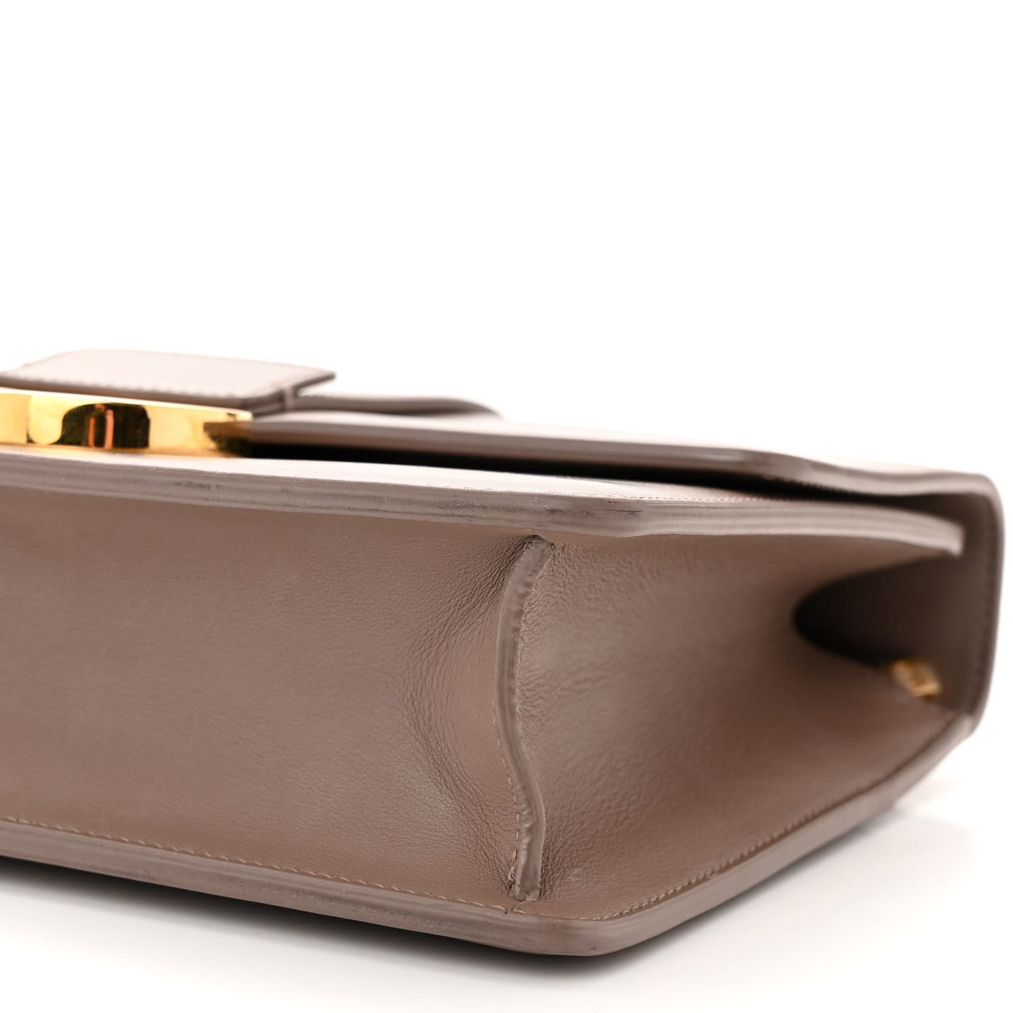 Box Calfskin 30 Montaigne Flap Bag Raw Beige
