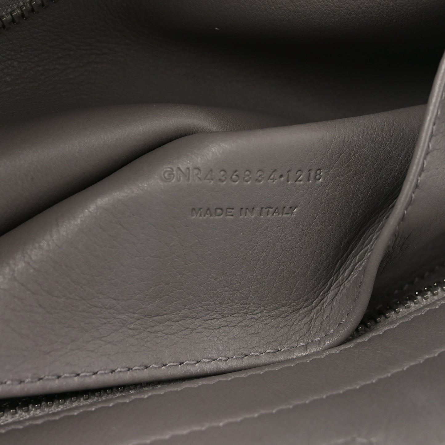 Calfskin Suede Baby Monogram Downtown Cabas Grey