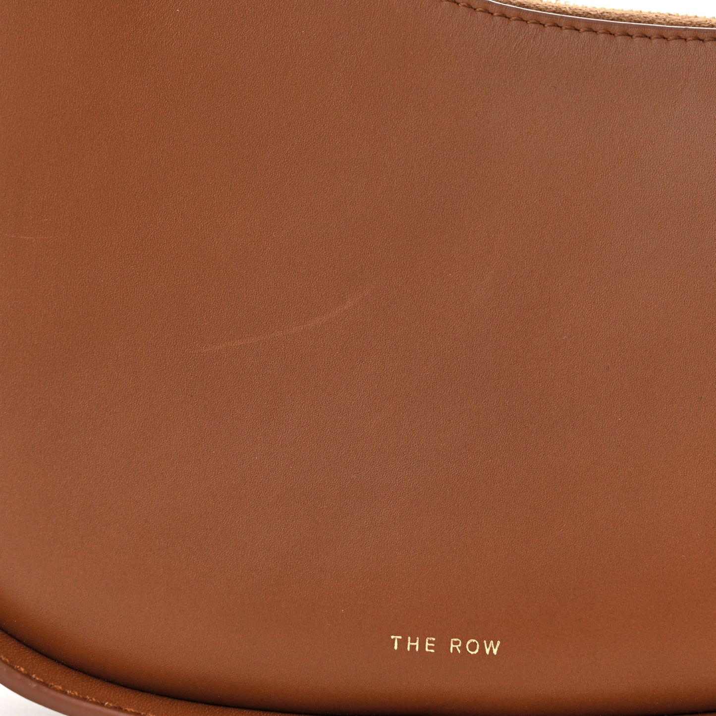 Smooth Calfskin Half Moon Shoulder Bag Chestnut