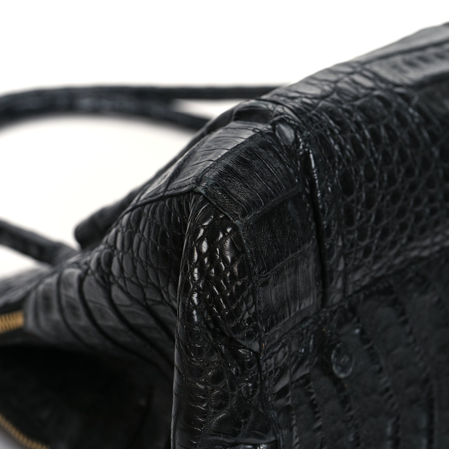 Crocodile Large Linda Tote Tote Black